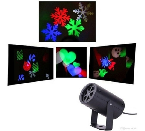 Lampara Proyector Led Navidad Halloween San Valentin 4 Logos