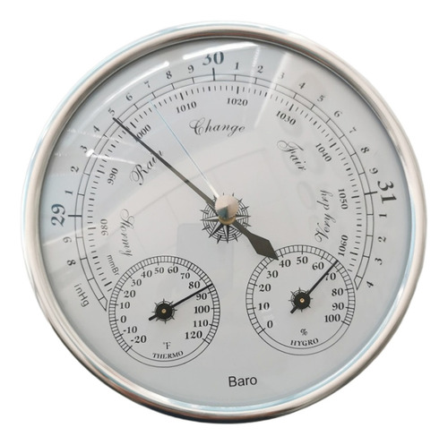 2 Analog Indoor Thermometer Hygrometer Barometer Humidity