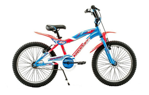 Imagen 1 de 3 de Bicicleta infantil Raleigh MXR R20 frenos v-brakes color blanco/rojo/azul con pie de apoyo