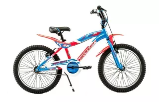 Bicicleta infantil Raleigh MXR R16 frenos v-brakes color blanco/rojo/azul con ruedas de entrenamiento