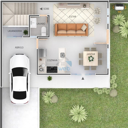 Imagem 5 de 20 de Sobrado À Venda Próx. Região Central No Bairro Pioneiros Com 03 Quartos Sendo 01 Suíte, Em Fazenda Rio Grande. - Ca01745 - 70254682
