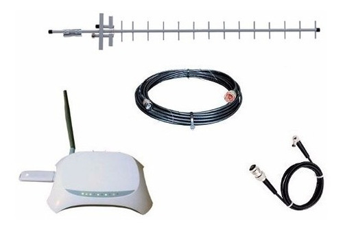 2 Kit 3g Rural Wifi 890-2100 Mhz + 1 Antena Cel Cabo 10 Mts