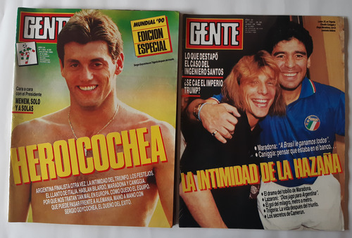 4 Revistas Gente / Maradona / Mundial 1990 (Usado)