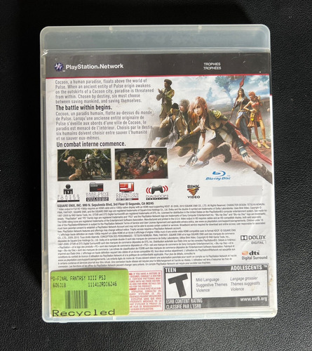 Final Fantasy Xiii - Ps3 (Usado)
