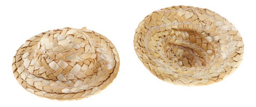 Sombrero De Paja Con Forma De Casa De Muñecas, 5 Unidades, P