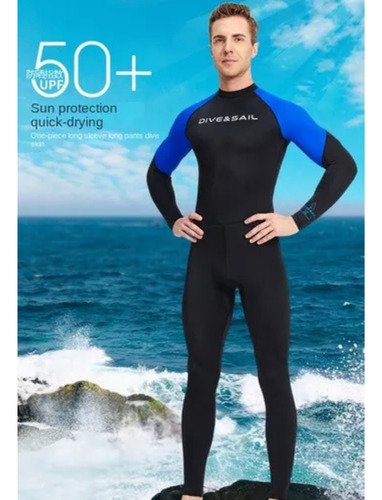 Traje De Buzo Superelástico Para Hombre Con Protección Solar