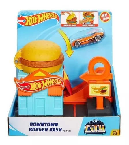 Pista Hot Wheels City - Lanchonete de Hambúrgueres