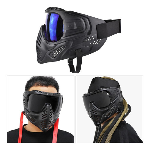 Máscara Táctica De Cara Completa, Máscaras De Airsoft Con