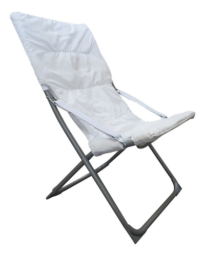 Silla Reposera Plegable Acolchada Relax Metal - Rex