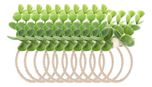 Servilleteros Doll House, 10 Unidades, Cuerda Vegetal, Cuent