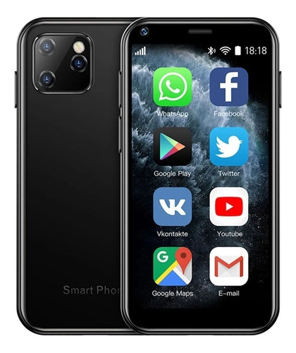 Teléfono Inteligente Android Barato Xs11 2.5 Pulgadas Negro Ram 1gb Y Rom 8gb