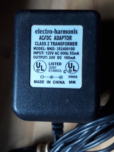 Transformador Pedales Electro Harmonix  Original 24 Volts