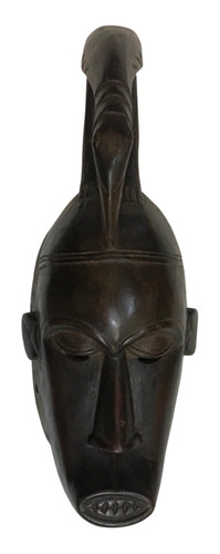Máscara Africana De Madeira Costa Do Marfim 