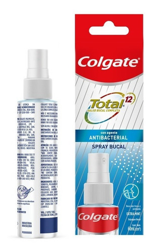 Imagen 3 de 9 de Spray Bucal Colgate Total 12 Con Agente Antibacterial - 60ml