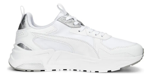 Tenis Puma Mujer Trinity Lite Metallics Blanco