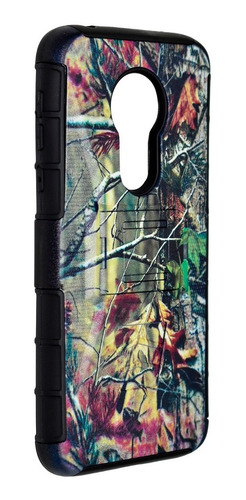Imagen 4 de 9 de Funda Moss Uso Rudo Camuflage 3 En 1 Para Motorola G7 Power