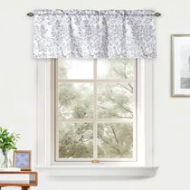 Comprar Cenefa Corta De Ventana En Tonos Grises Y Blancos Con Diseño