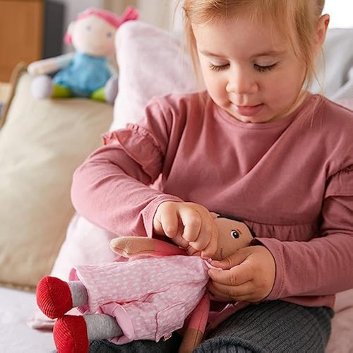 Muñeca Haba Snug Up Rumbi, 10 Muñecas Blandas Con Color Negr