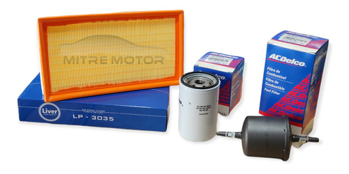 Imagen 2 de 10 de Kit Filtros Vw Gol Power 1.4 / 1.6 Aire-aceite-combustible
