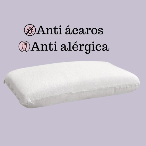 Set X3 Tres Almohadas Inteligente Visco 60x30 Fundas Lavable Blanco