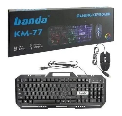 Kit Teclado Y Mouse Banda Km-77