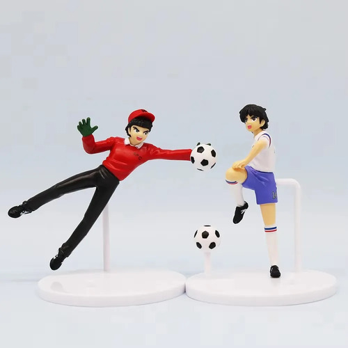 Juego De 6 Figuras De Acción De Pvc Del Capitán Tsubasa, Mod