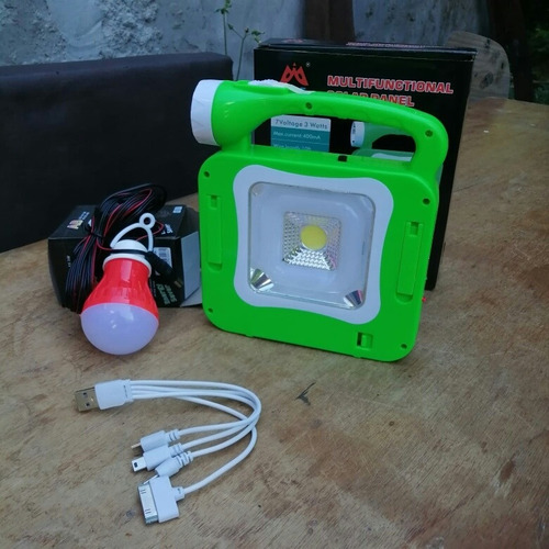 Imagen 5 de 9 de Kit Iluminación Led Portátil Solar Multifunción Power Banck