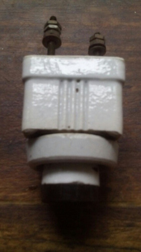 Antiguo Fusible Con Tapones De Porcelana (Usado)