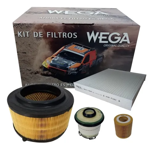 Kit 4 Filtros Wega Y Aceite Shell Ford Ranger 3.2 2.2 Tdci