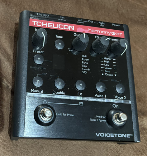 Pedal Efectos Voz/armonía Tc Helicon Voicetone Harmony G Xt (Usado)