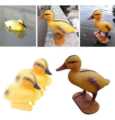 3 Uds., Pato Flotante, Patitos, Estanque, Adorno, Cebo