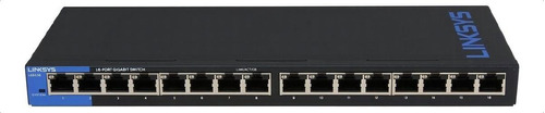 Switch Linksys 16 Puertos Lgs116 Gigabit Ethernet 1000 Mbps 