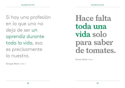 Palabra De Chef - Citas, Ocurrencias Y Píldoras De Sabiduría