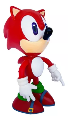 Kit 2 Bonecos Grandes 25cm Sonic vermelho E Crash Collection em