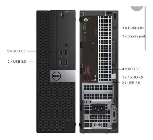 Cpu Dell Core I5 Slim 16gb 240gb Ssd M2 7ma Gen Wifi Gratis (Reacondicionado)