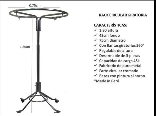 Imagen 7 de 10 de Exhibidores De Ropa Cromados