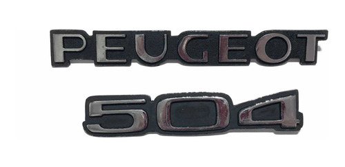 Kit Insignia Peugeot 504 Original Metal Nuevo!!!!