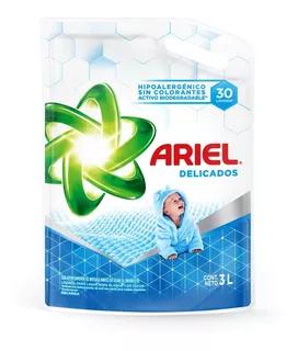 Jabón Líquido Ariel Delicates Suave Y Delicado X 3 L