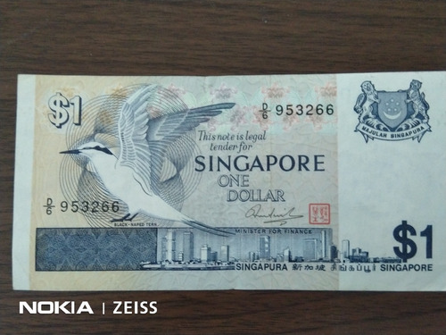 Billete Singapur 1 Dollar