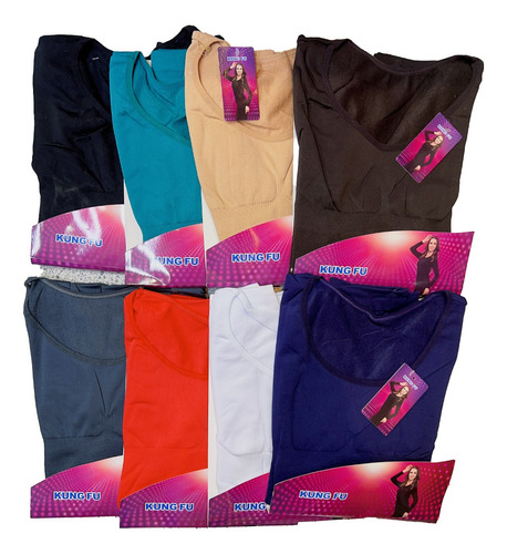 Pack 3 Camiseta Mujer Reductora Con Polar