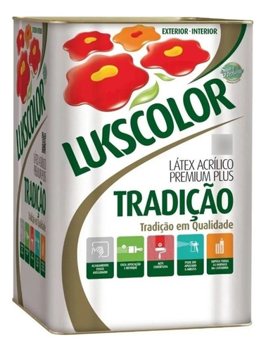 Tinta Latex Cromio Lukscolor Tradição 18l Premium