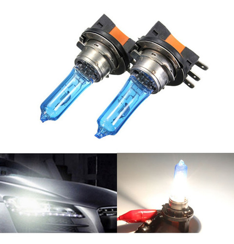Imagen 6 de 9 de 2 Bombillas Delanteras De 55 W H15 Xenón Blanco Drl Hid Para