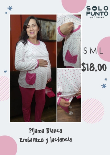 Pijama De Lactancia Y Maternales