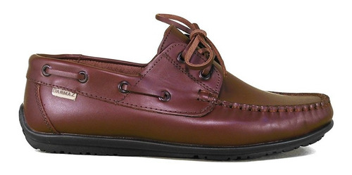 Zapatos Nautico Cuero Marron Darmaz 282d Hombre Lujandro