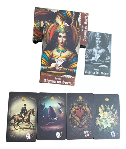 Baralho Cigana da Sorte - Tarot Cigano - 36 Cartas com folheto