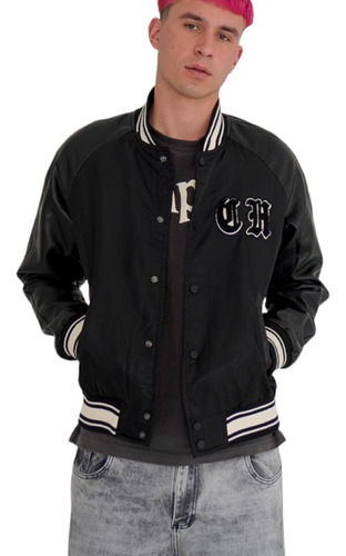 Campera Bomber Tipo Universitaria Ch