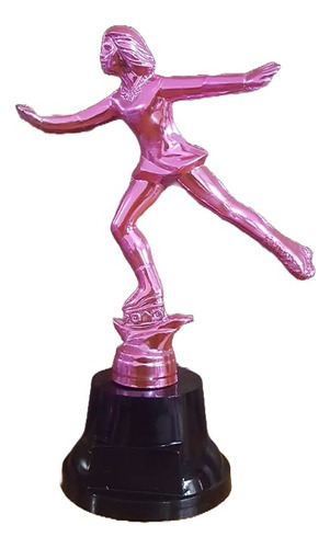 Trofeo Plástico Patín Artístico Patinadora Rosa 16c Souvenir