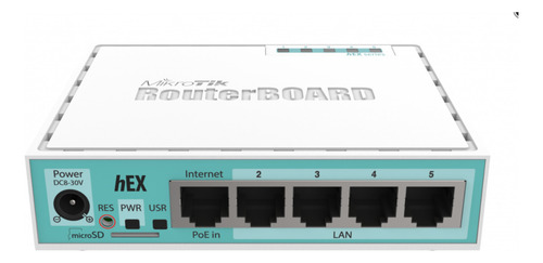 Routerboard Mikrotik Rb 750gr2 Hex Lite 720mhz 64mb L4 Cor Branco