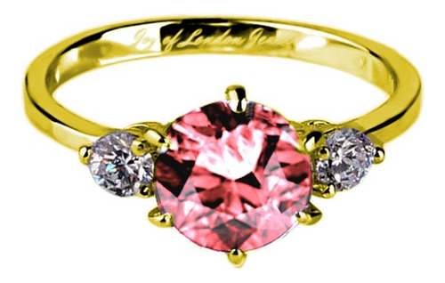 Anillo Oro 10k Certificado Diamante Rosa Mod Illusion