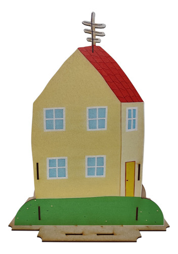 Centro De Mesa 3d Peppa Pig 10 Pz Madera Mdf